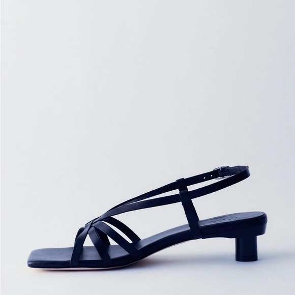 Tibi Brooks Low Heel Sandal in navy - Picture 2 of 7